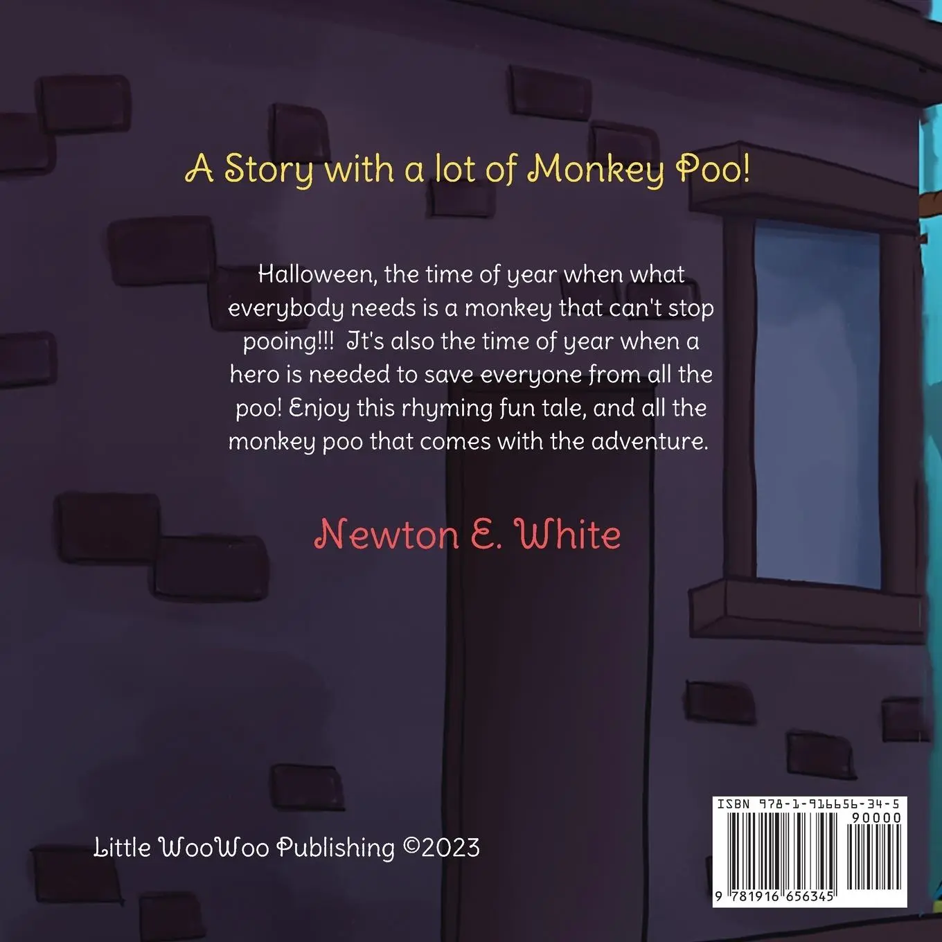 Rückseite: 9781916656345 | The Girl and the Pooping Halloween Monkey | Newton E White | Buch