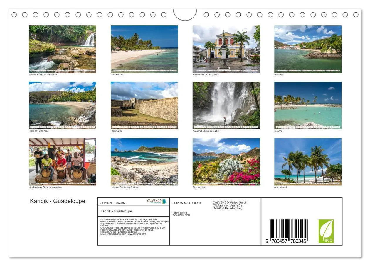 Bild: 9783457786345 | Karibik - Guadeloupe (Wandkalender 2026 DIN A4 quer), CALVENDO...