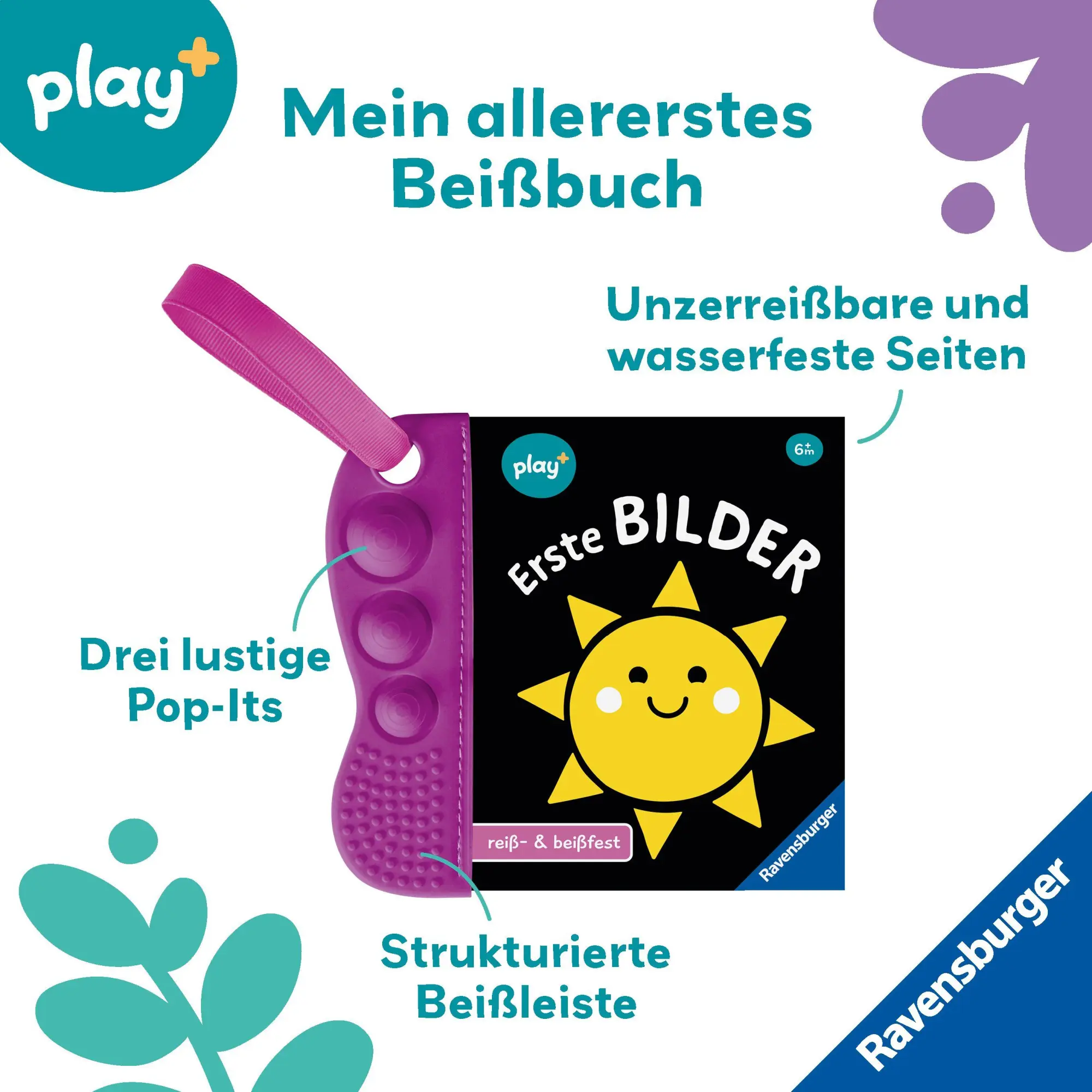 Bild: 9783473456345 | Play+ flip&amp;pop Erste Bilder - ab 6 Monate | Mein allererstes Beißbuch