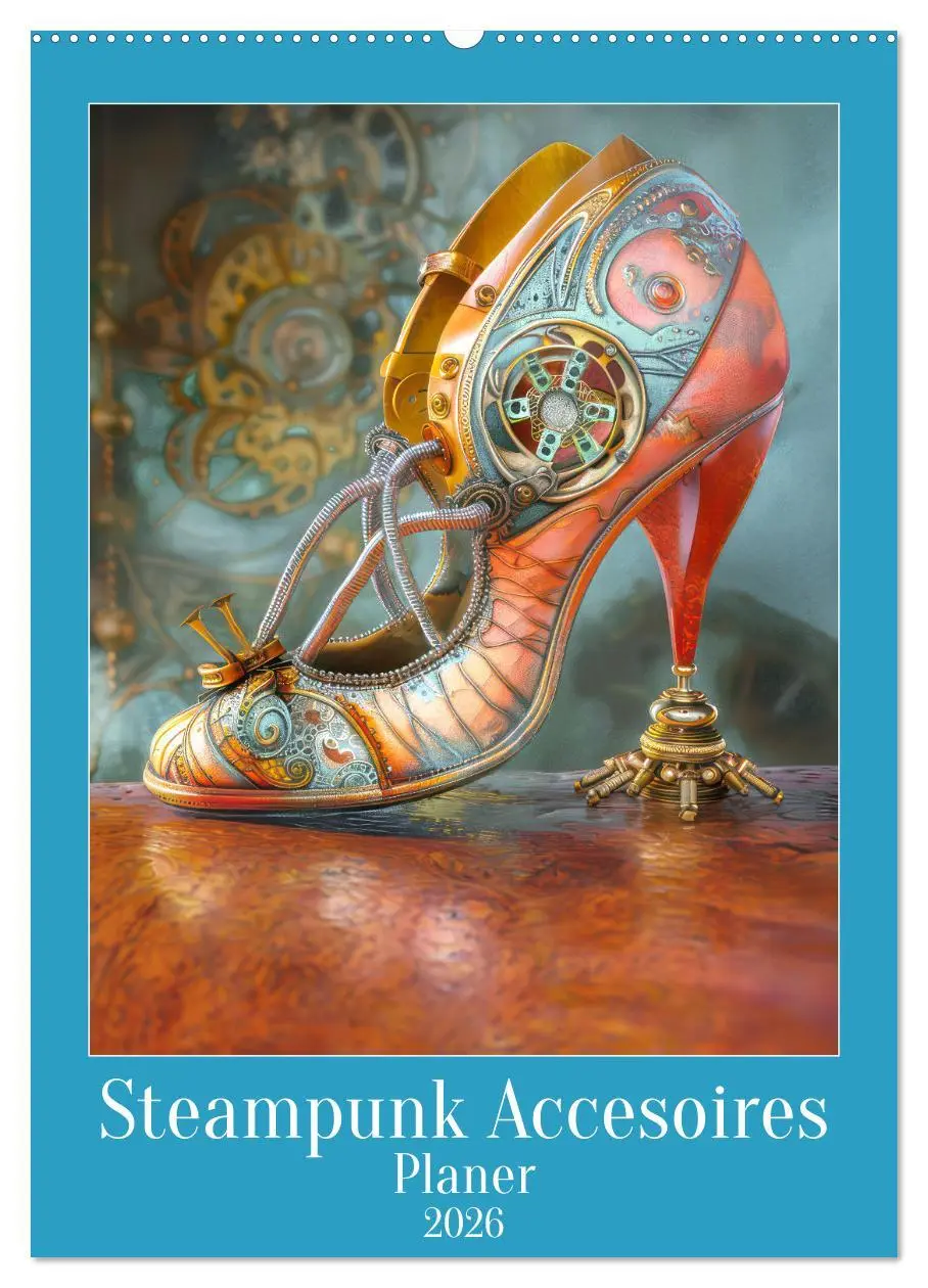 Cover: 9783516256345 | Steampunk Accesoires - Planer (Wandkalender 2026 DIN A2 hoch),...