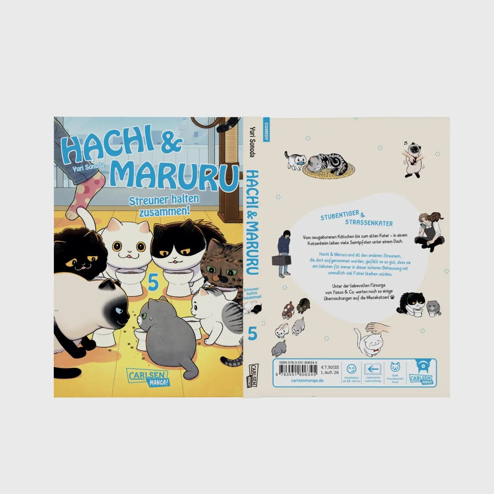 Bild: 9783551806345 | Hachi &amp; Maruru - Streuner halten zusammen! 5 | Yuri Sonoda | Buch