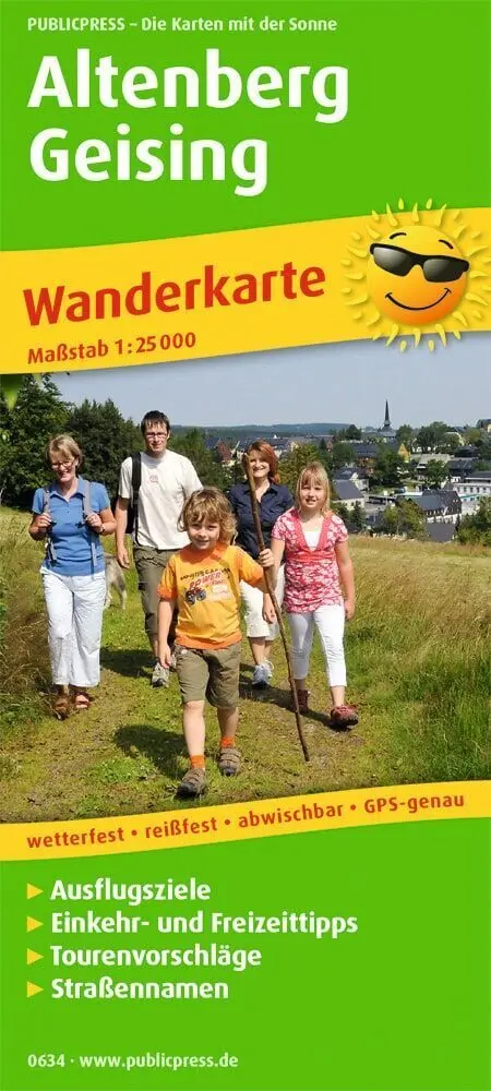 Cover: 9783747306345 | Altenberg - Geising 1:25 000 | (Land-)Karte | Wanderkarte/WK | Deutsch