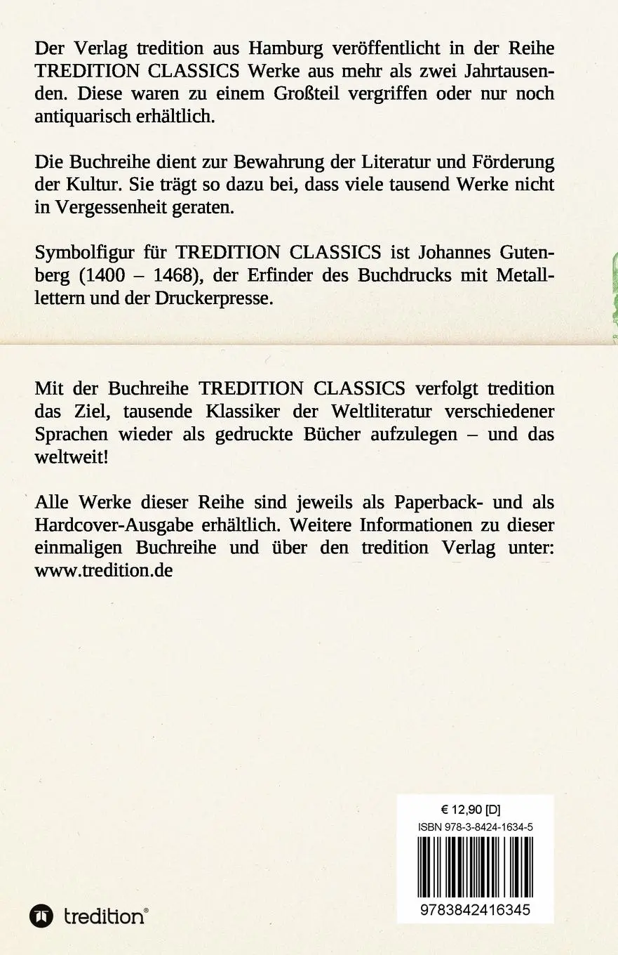 Rückseite: 9783842416345 | Württembergische Volksbücher - Sagen und Geschichten 1 | Verfasser