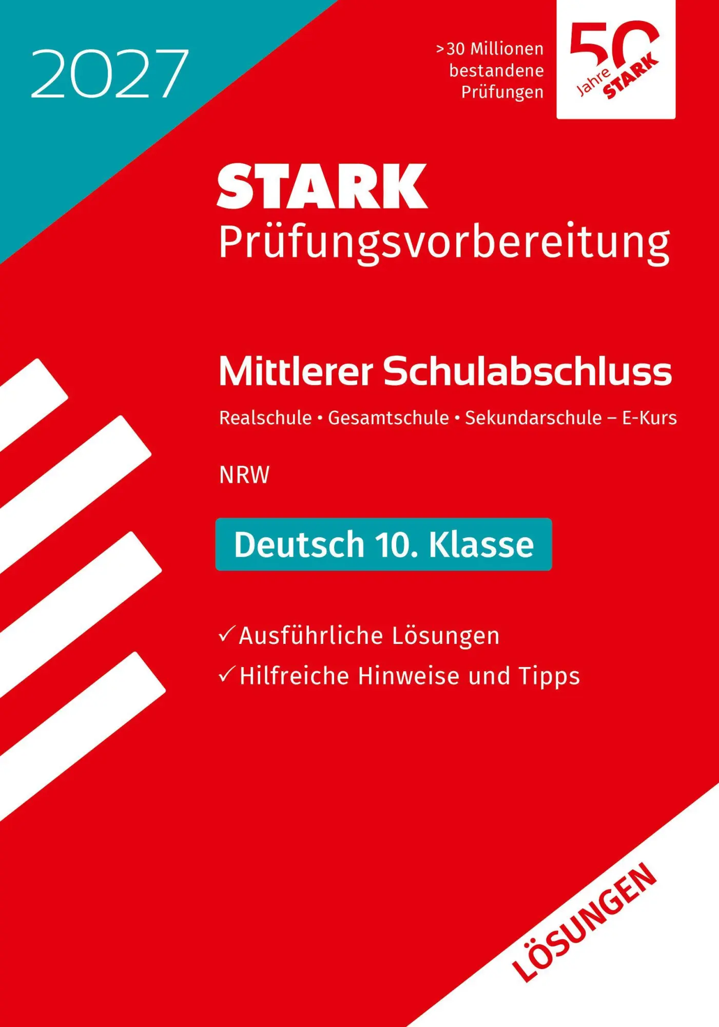 Cover: 9783849066345 | STARK Lösungen zu Deutsch - Mittlerer Schulabschluss (MSA) 2027 NRW...