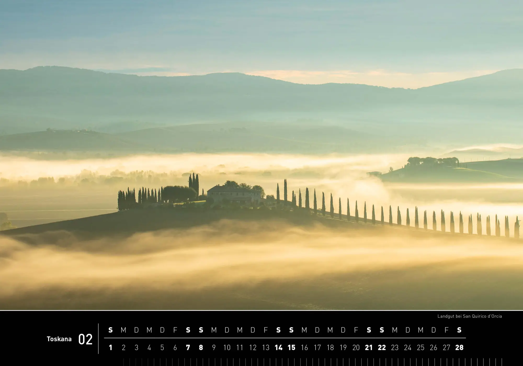 Bild: 9783968556345 | Toskana Premiumkalender 2026 | Robert Haasmann | Kalender | 14 S.