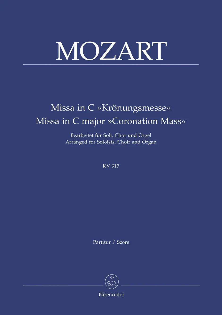Cover: 9790006526345 | Missa in C: Krönungsmesse KV 317 - Orgelauszug | Mozart | Broschüre