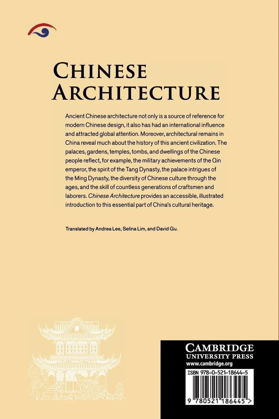 Rückseite: 9780521186445 | Chinese Architecture | Yanxin Cai | Taschenbuch | Englisch | 2019