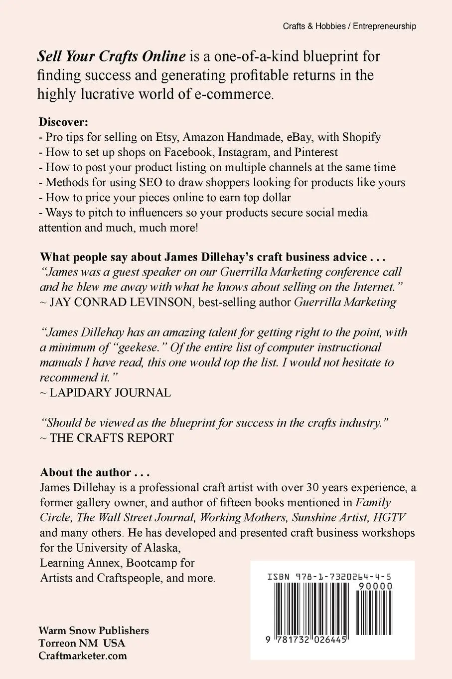 Rückseite: 9781732026445 | Sell Your Crafts Online | James Dillehay | Taschenbuch | Englisch