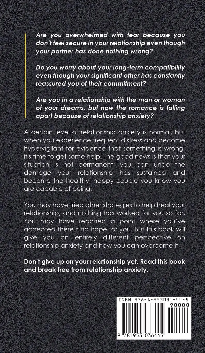 Rückseite: 9781953036445 | Relationship Anxiety | Amy White | Buch | Gebunden | Englisch | 2021