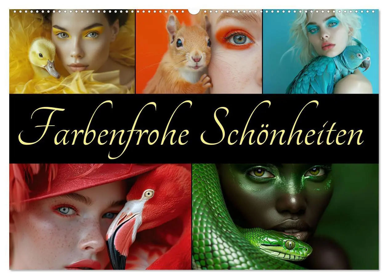 Cover: 9783457396445 | Farbenfrohe Schönheiten (Wandkalender 2026 DIN A2 quer), CALVENDO...