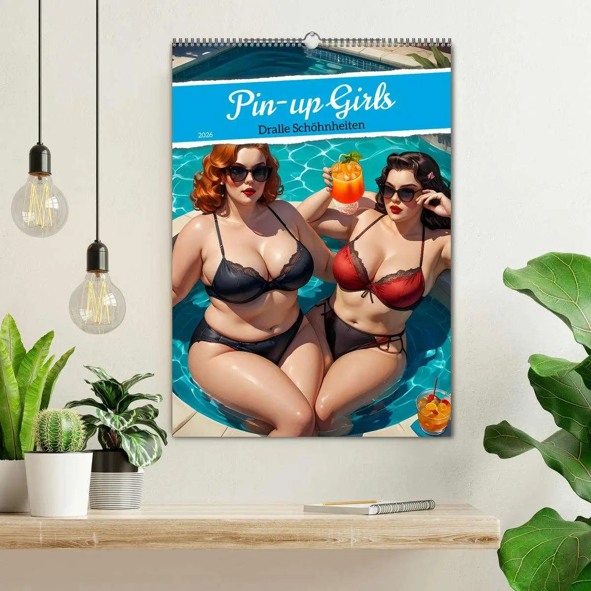 Bild: 9783516246445 | Pin-up Girls - Dralle Schönheiten (Wandkalender 2026 DIN A2 hoch),...