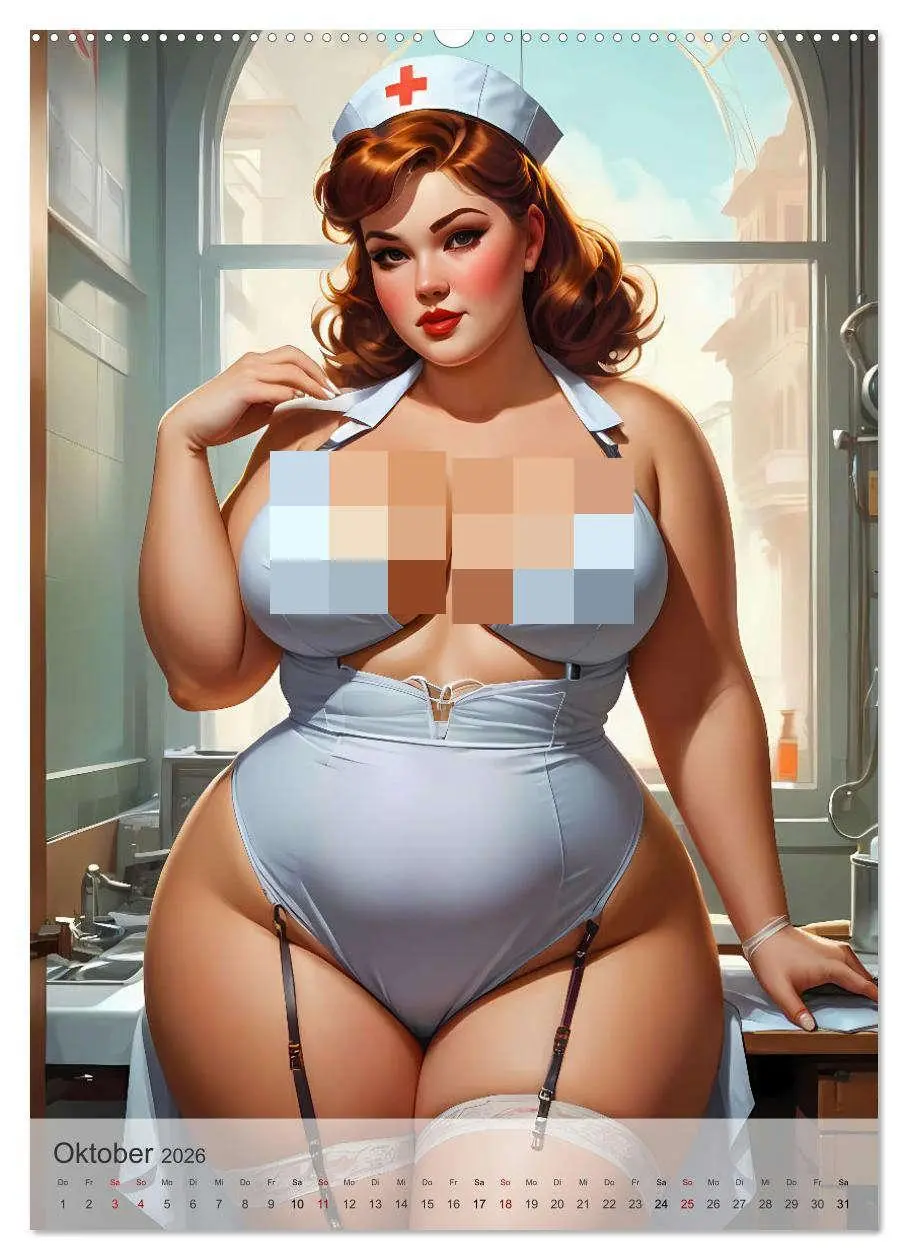 Bild: 9783516246445 | Pin-up Girls - Dralle Schönheiten (Wandkalender 2026 DIN A2 hoch),...