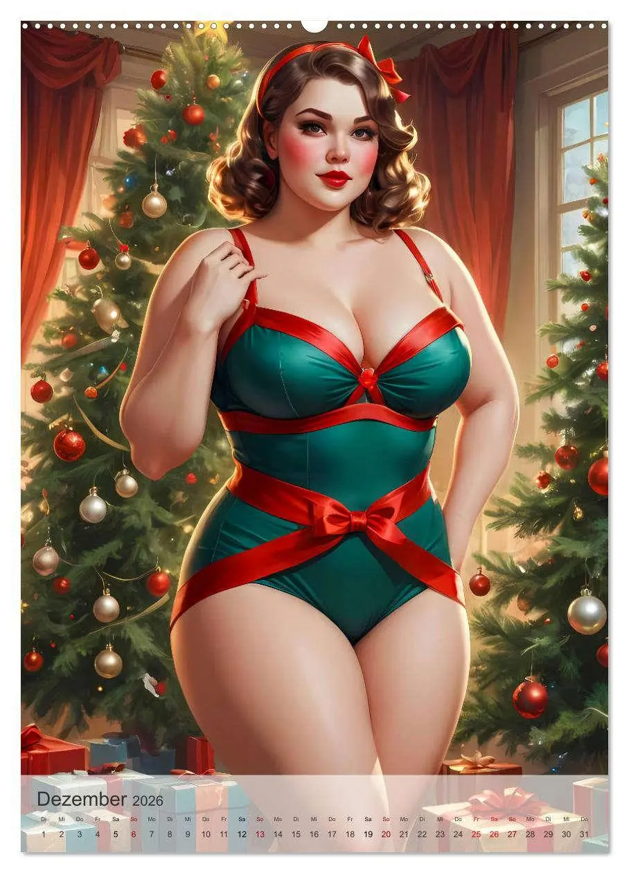 Bild: 9783516246445 | Pin-up Girls - Dralle Schönheiten (Wandkalender 2026 DIN A2 hoch),...