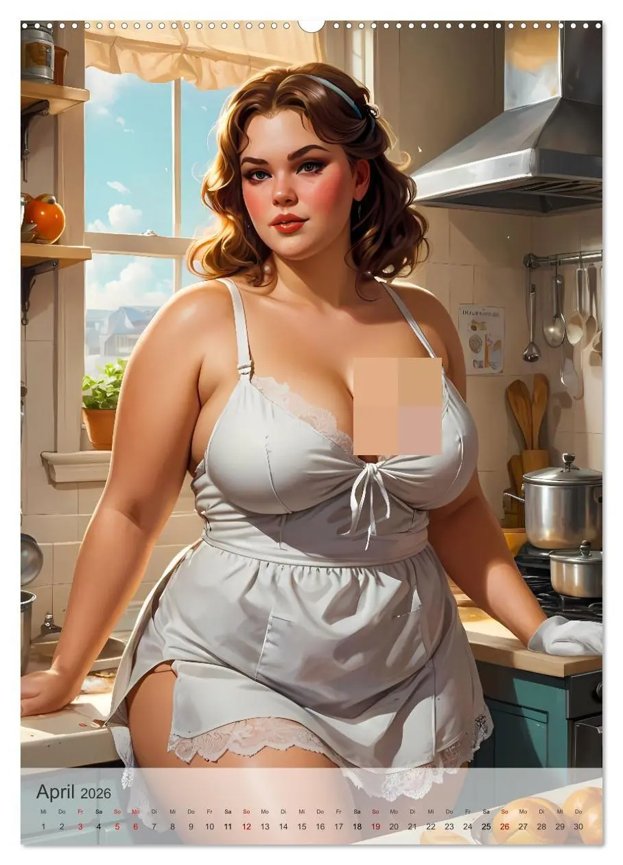 Bild: 9783516246445 | Pin-up Girls - Dralle Schönheiten (Wandkalender 2026 DIN A2 hoch),...