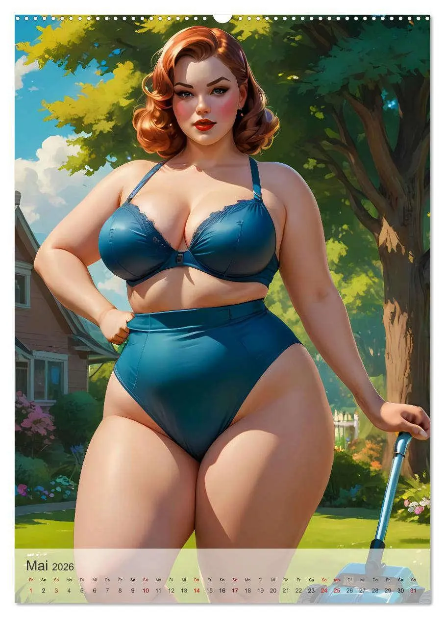 Bild: 9783516246445 | Pin-up Girls - Dralle Schönheiten (Wandkalender 2026 DIN A2 hoch),...