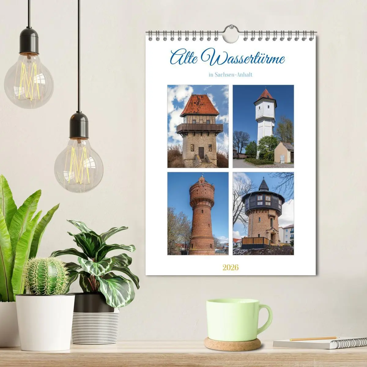 Bild: 9783516316445 | Alte Wassertürme (Wandkalender 2026 DIN A4 hoch), CALVENDO...