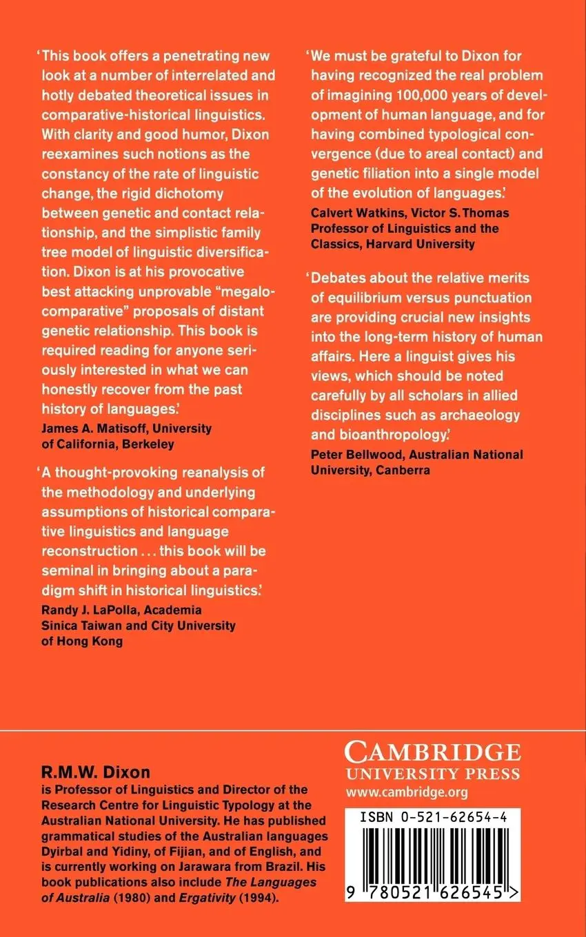 Rückseite: 9780521626545 | The Rise and Fall of Languages | R. M. W. Dixon (u. a.) | Taschenbuch