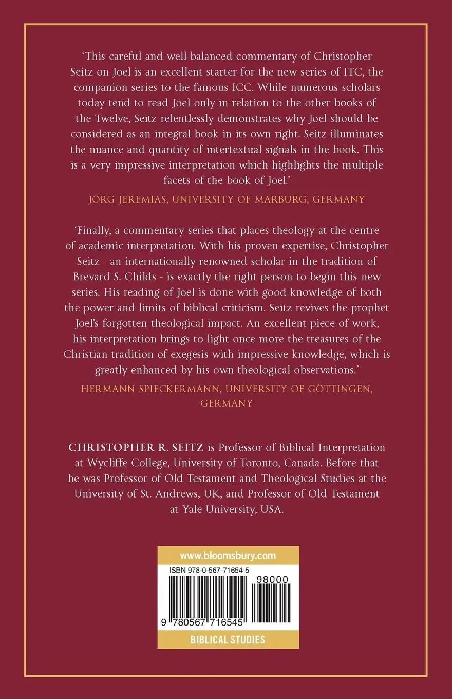 Rückseite: 9780567716545 | Joel (ITC) | Christopher R. Seitz | Taschenbuch | Englisch | 2025