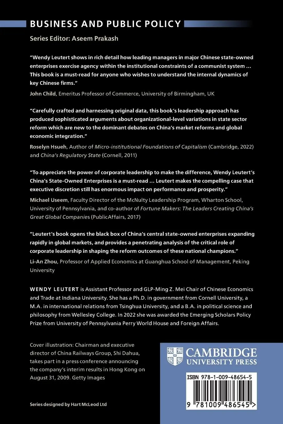Rückseite: 9781009486545 | China's State-Owned Enterprises | Wendy Leutert | Taschenbuch | 2024