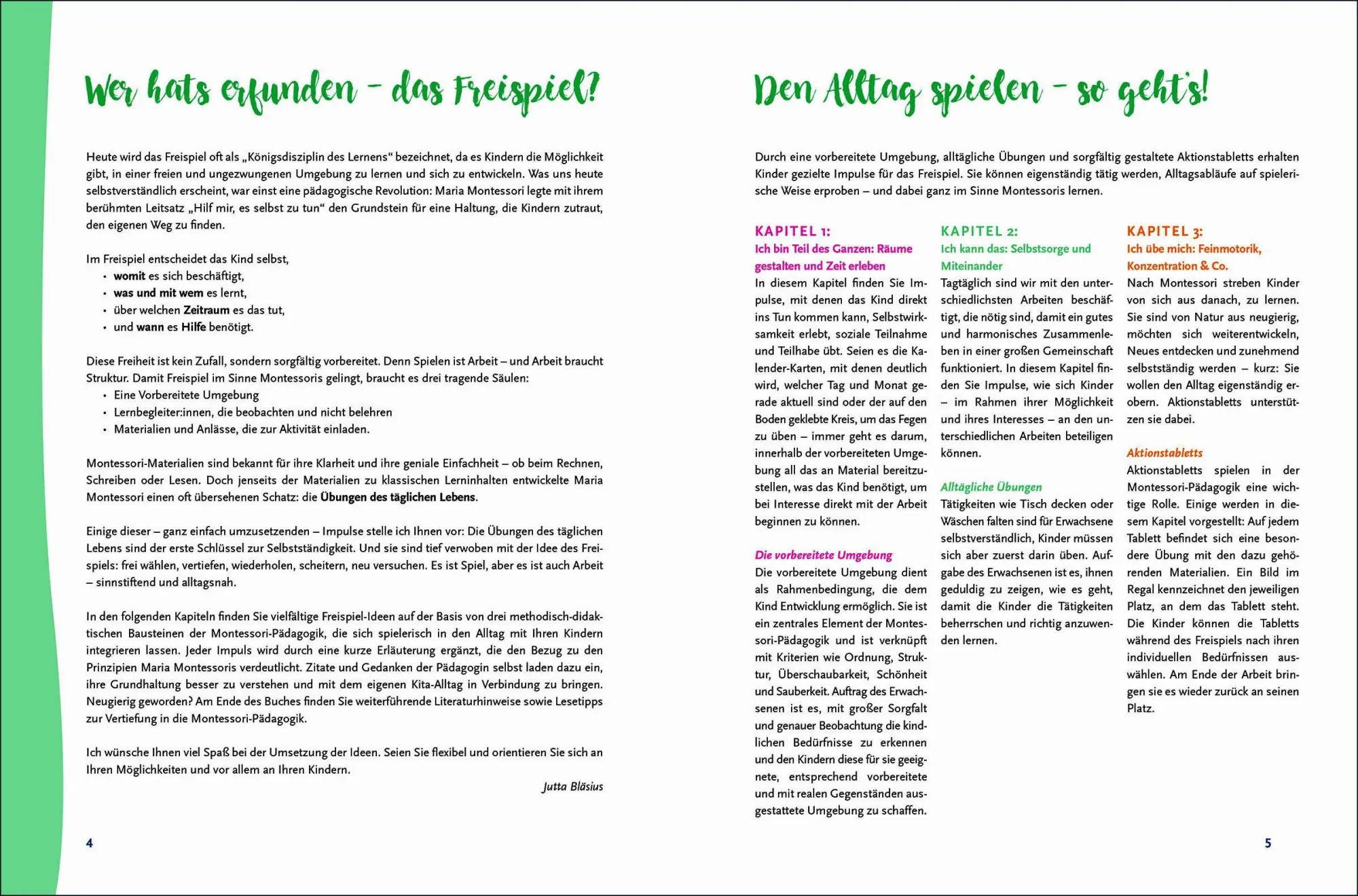 Bild: 9783451036545 | Freispiel-Impulse: Montessori | Jutta Bläsius | Taschenbuch | 64 S.