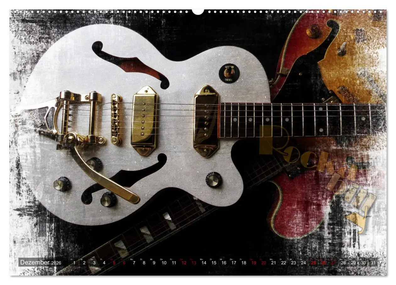 Bild: 9783457766545 | Gitarren - Grunge Style (hochwertiger Premium Wandkalender 2026 DIN...