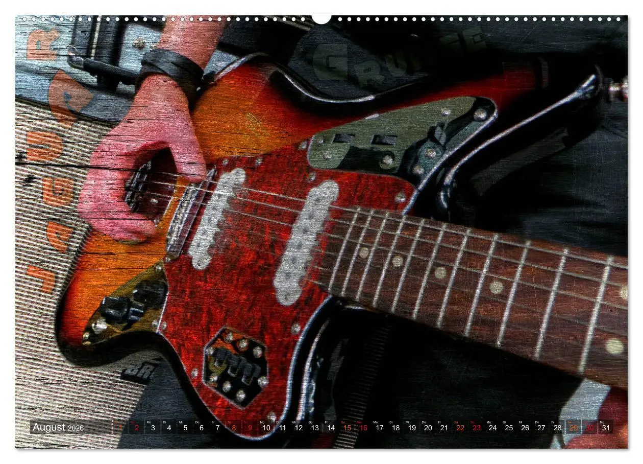 Bild: 9783457766545 | Gitarren - Grunge Style (hochwertiger Premium Wandkalender 2026 DIN...