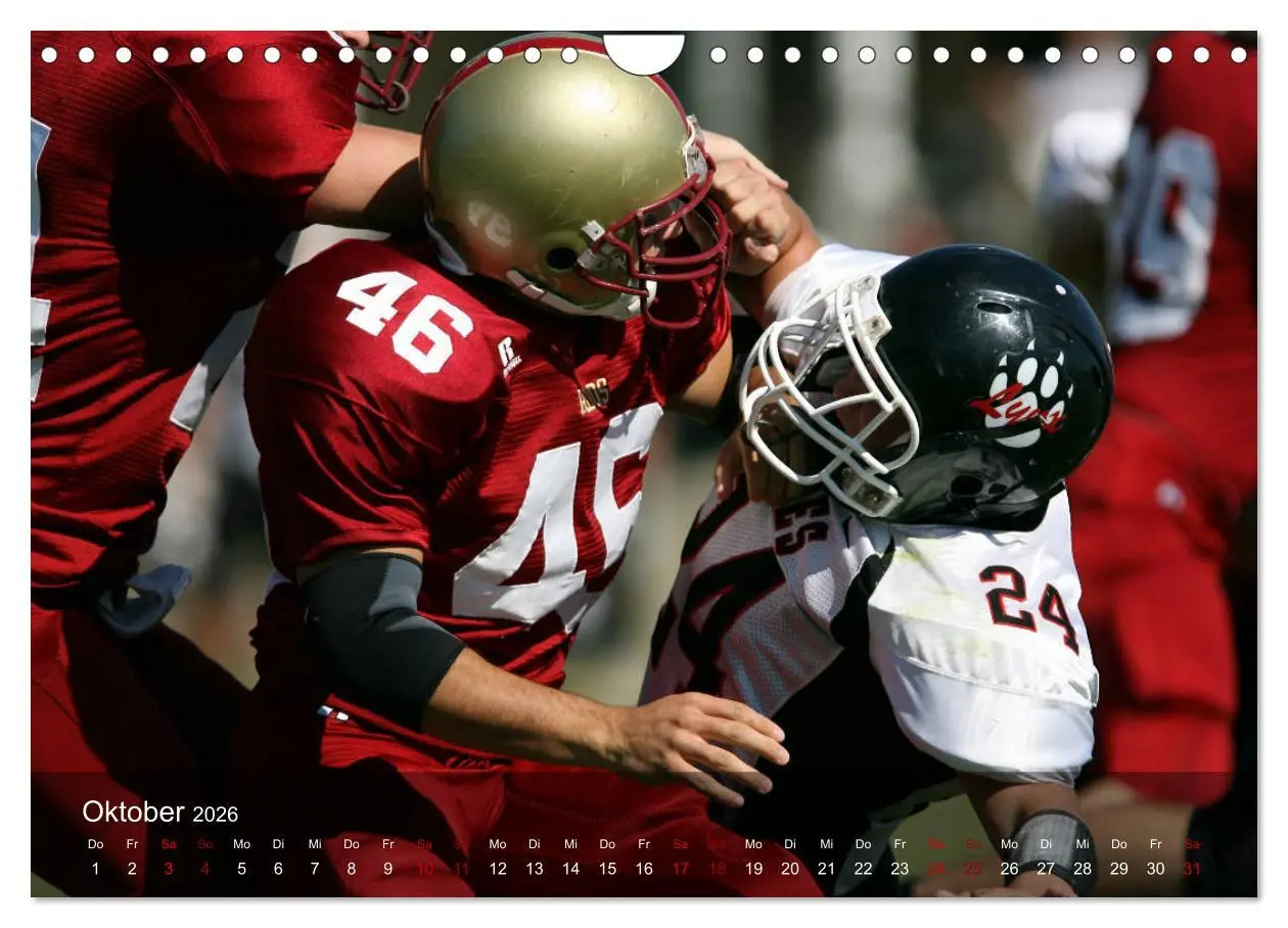 Bild: 9783457906545 | American Football - Touchdown (Wandkalender 2026 DIN A4 quer),...