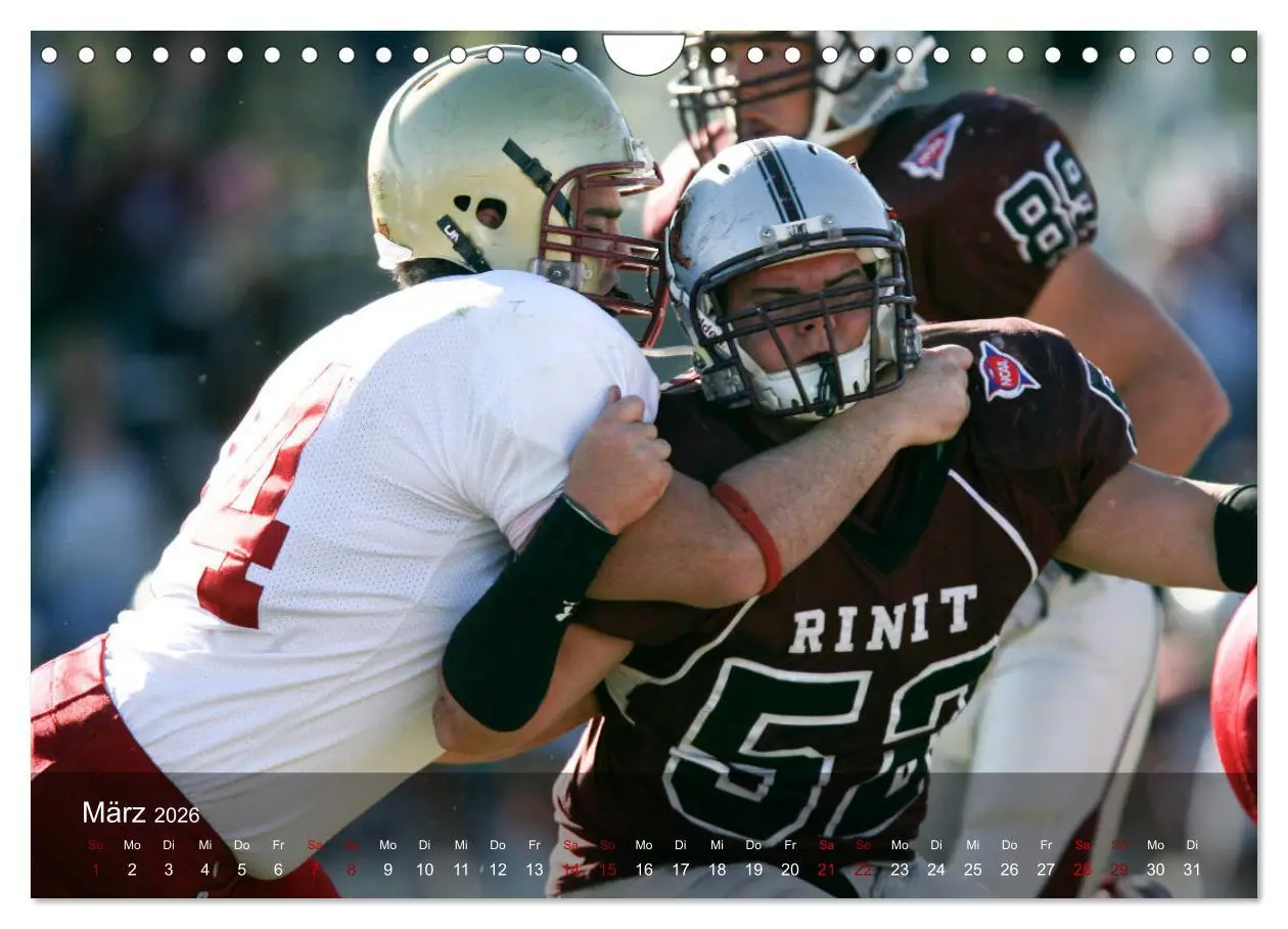 Bild: 9783457906545 | American Football - Touchdown (Wandkalender 2026 DIN A4 quer),...