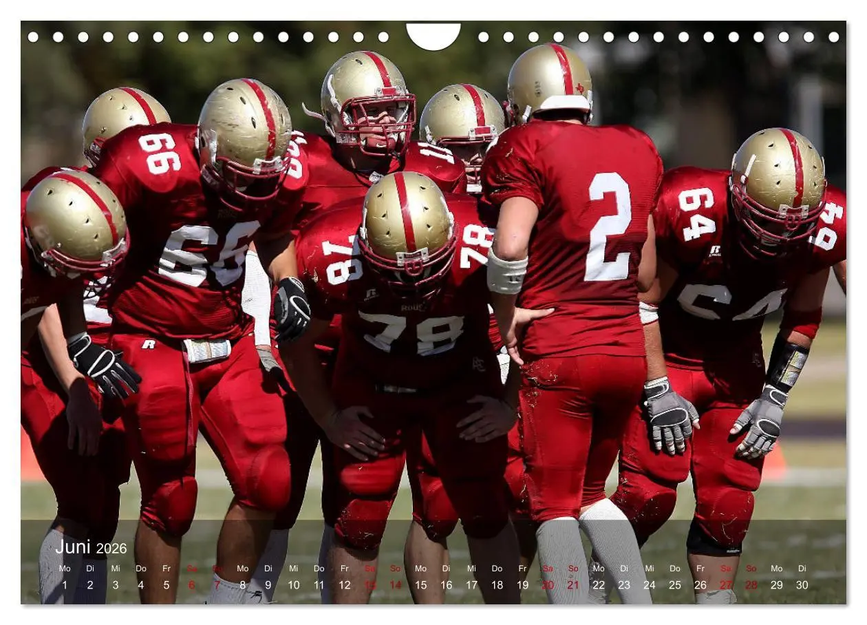 Bild: 9783457906545 | American Football - Touchdown (Wandkalender 2026 DIN A4 quer),...