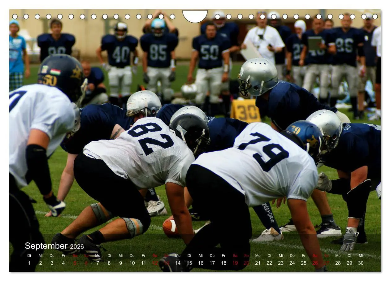 Bild: 9783457906545 | American Football - Touchdown (Wandkalender 2026 DIN A4 quer),...