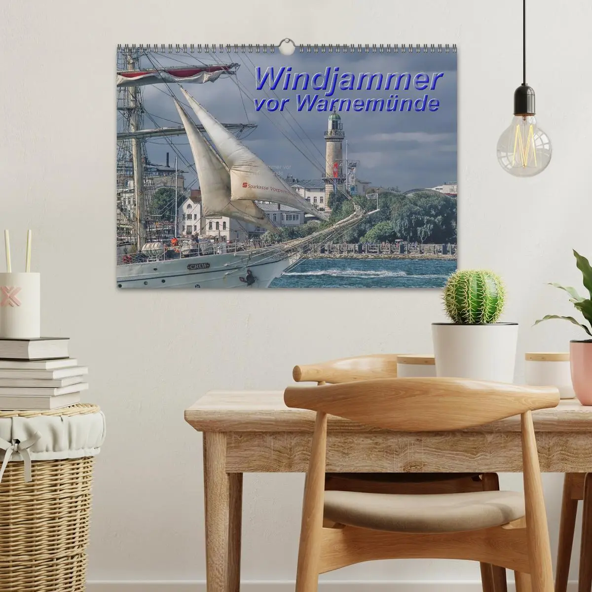 Bild: 9783516166545 | Windjammer vor Warnemünde (Wandkalender 2026 DIN A3 quer), CALVENDO...