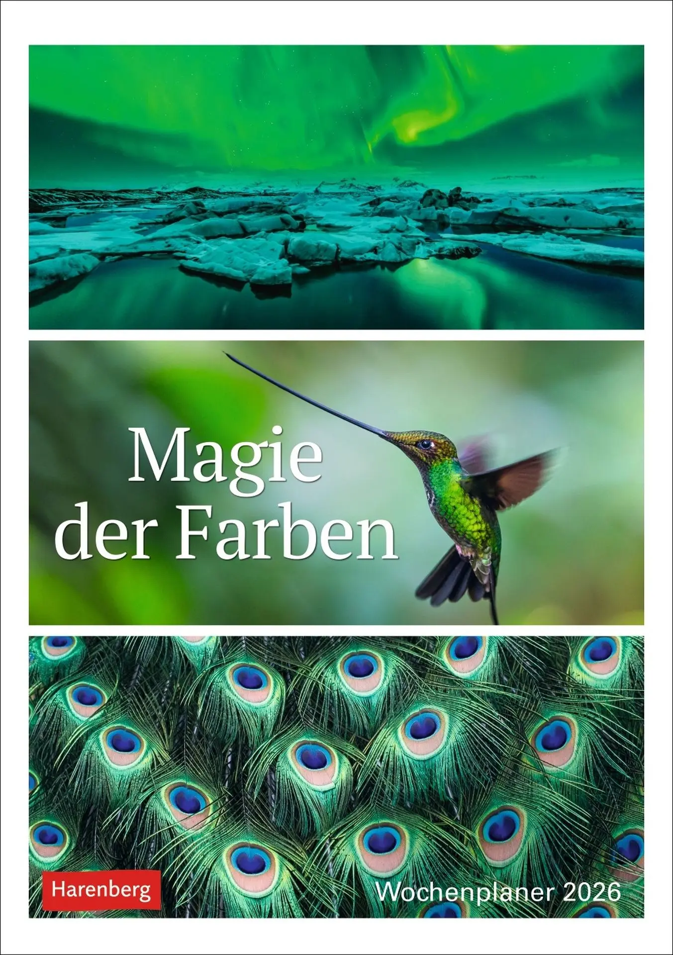 Cover: 9783840036545 | Magie der Farben Wochenplaner 2026 | Harenberg | Kalender | 54 S.