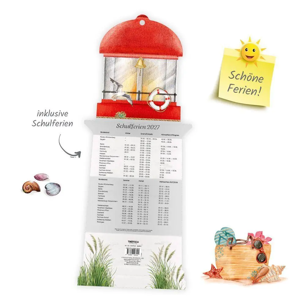 Bild: 9783988026545 | TRÖTSCH - Formkalender Familienkalender Leuchtturm 2027 | KG | 24 S.