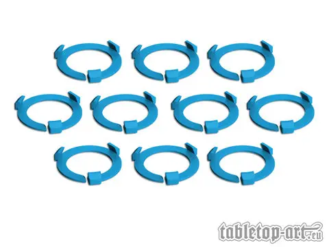 Cover: 704270726645 | Squad Marker - 28.5mm Azure Blue (10) | Tabletop-Art
