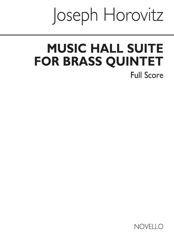 Cover: 5020679206645 | Music Hall Suite | For Brass Quintet | Joseph Horovitz | Partitur