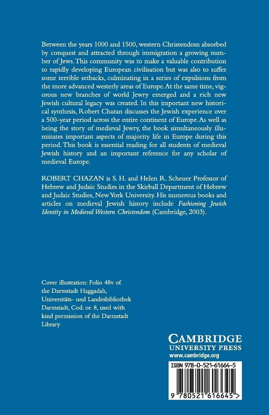 Rückseite: 9780521616645 | The Jews of Medieval Western Christendom | Robert Chazan | Taschenbuch
