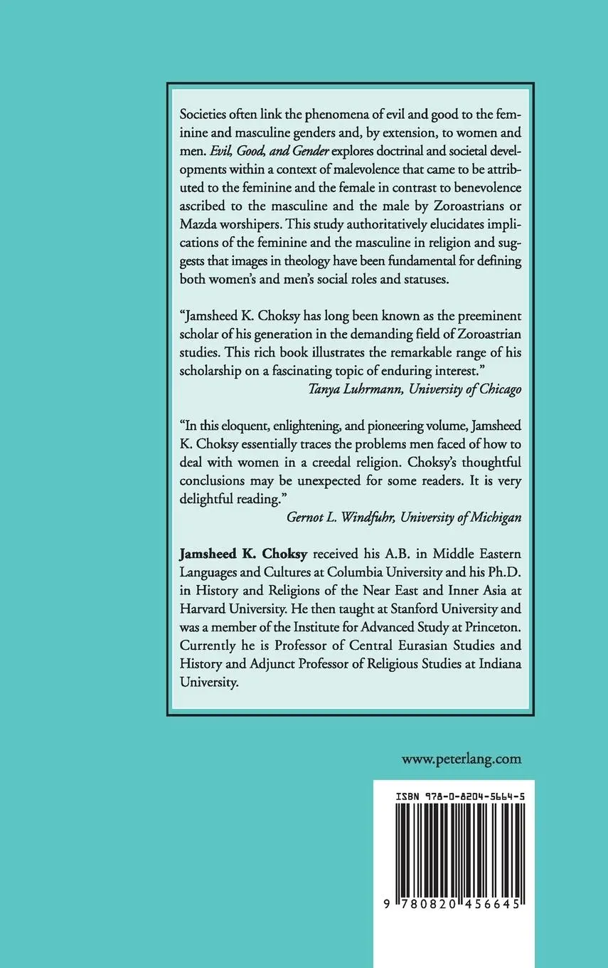 Rückseite: 9780820456645 | Evil, Good, and Gender | Jamsheed K. Choksy | Buch | Gebunden | 2002