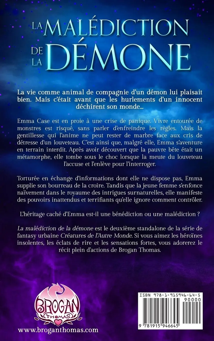 Rückseite: 9781915946645 | La malédiction de la démone | Brogan Thomas | Buch | Französisch