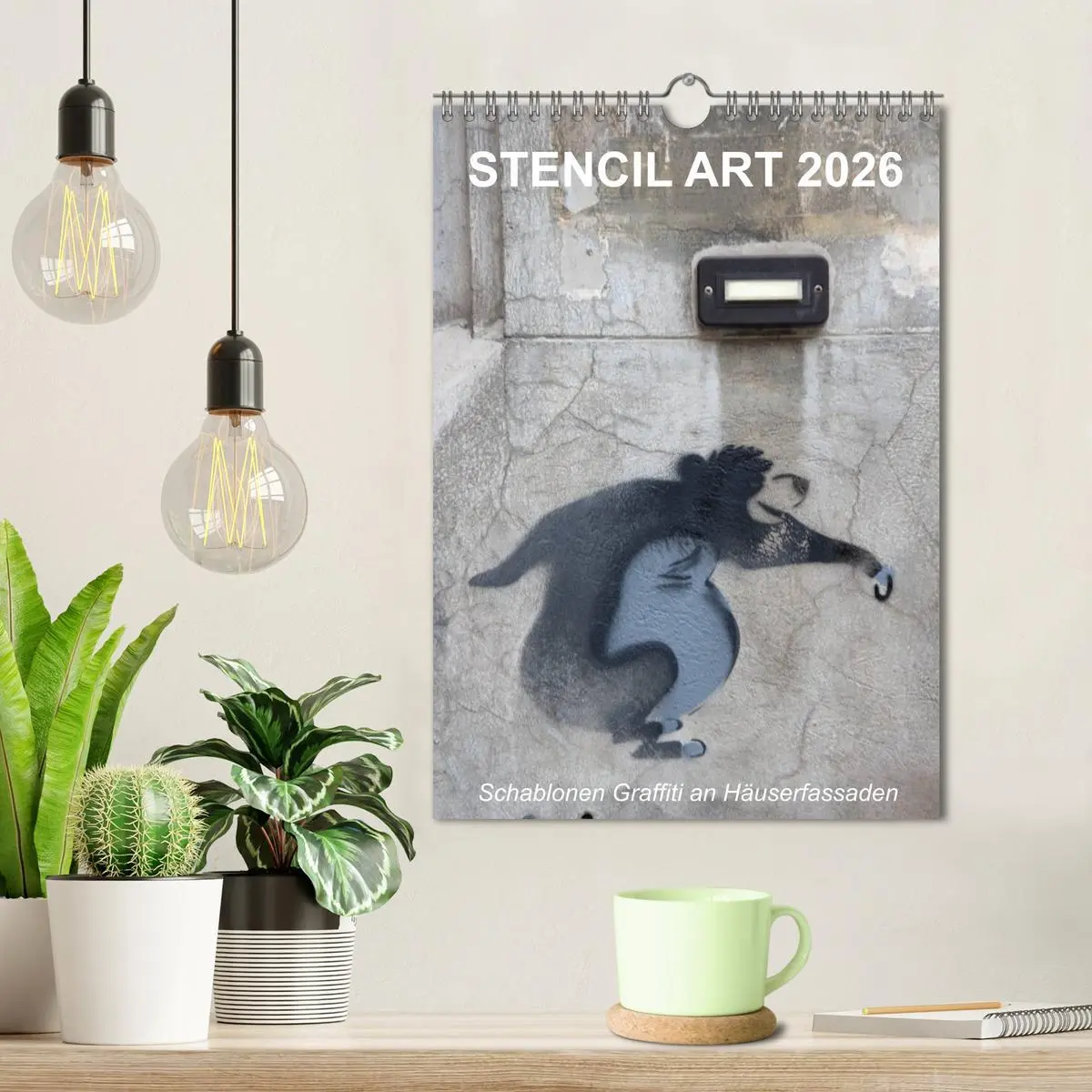 Bild: 9783516466645 | STENCIL ART 2026 - Schablonen Graffiti an Häuserfassaden / Planer...