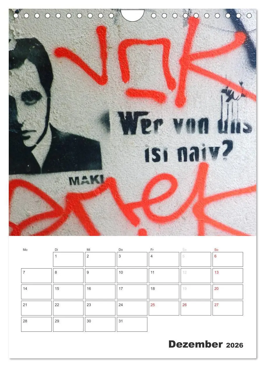 Bild: 9783516466645 | STENCIL ART 2026 - Schablonen Graffiti an Häuserfassaden / Planer...