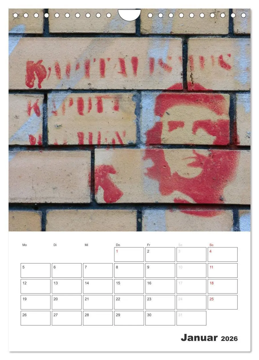 Bild: 9783516466645 | STENCIL ART 2026 - Schablonen Graffiti an Häuserfassaden / Planer...