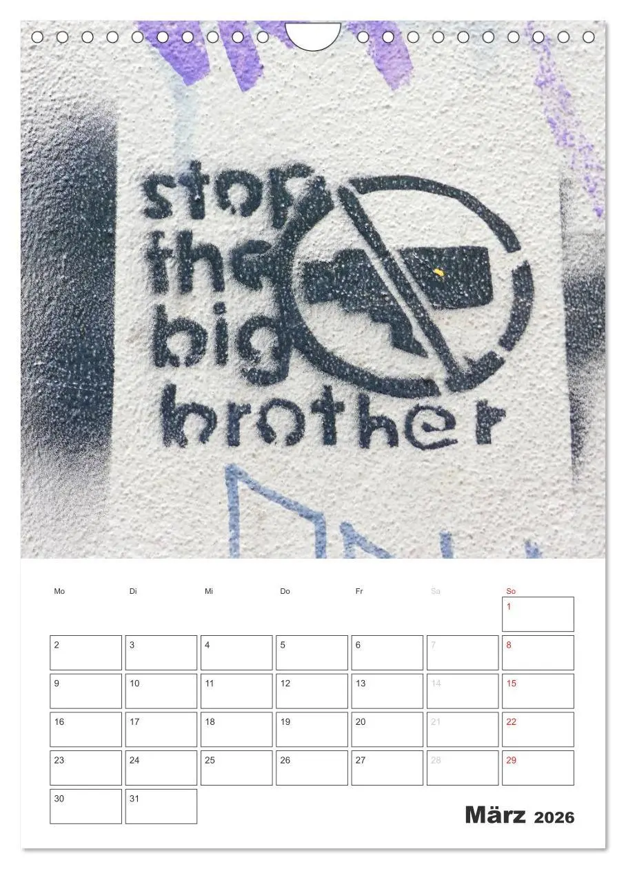 Bild: 9783516466645 | STENCIL ART 2026 - Schablonen Graffiti an Häuserfassaden / Planer...