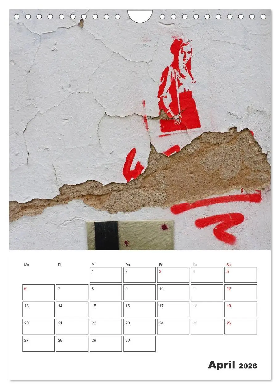 Bild: 9783516466645 | STENCIL ART 2026 - Schablonen Graffiti an Häuserfassaden / Planer...