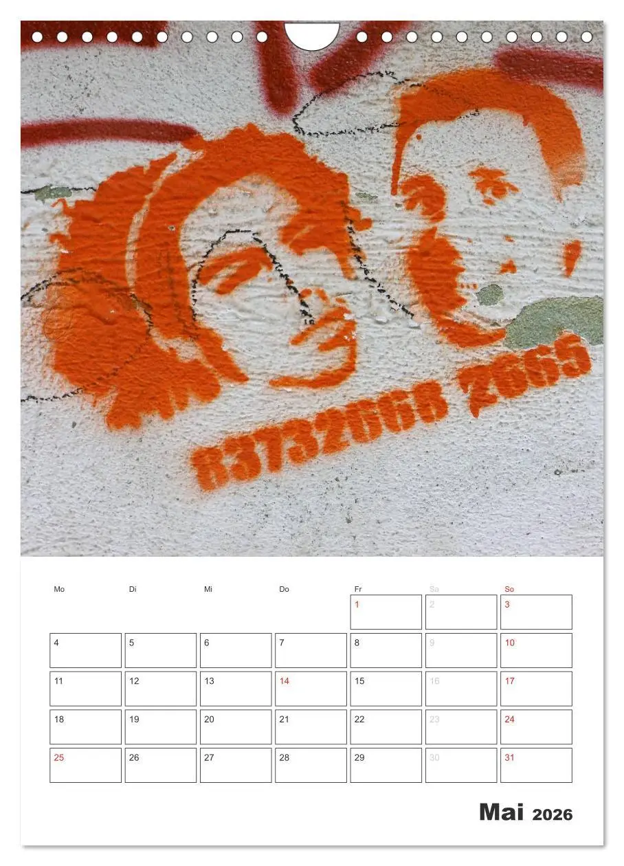 Bild: 9783516466645 | STENCIL ART 2026 - Schablonen Graffiti an Häuserfassaden / Planer...