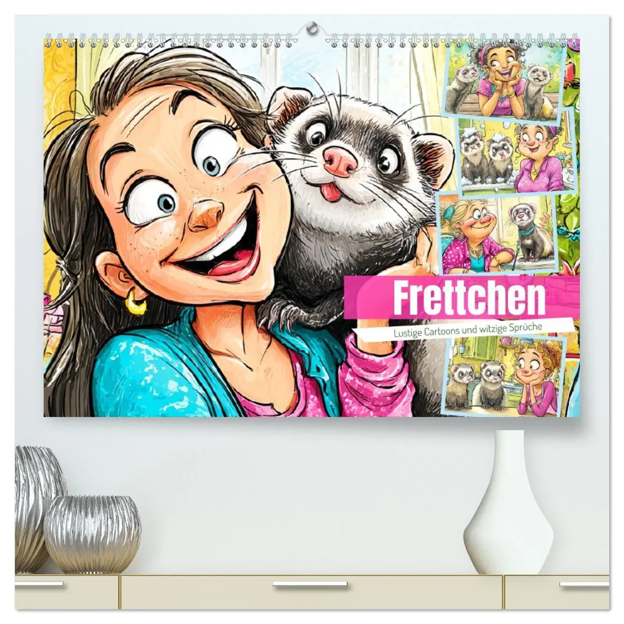 Cover: 9783516606645 | Frettchen. Lustige Cartoons und witzige Sprüche (hochwertiger...