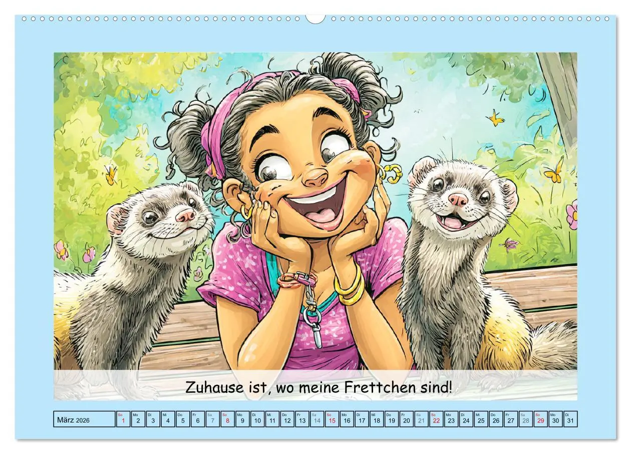 Bild: 9783516606645 | Frettchen. Lustige Cartoons und witzige Sprüche (hochwertiger...