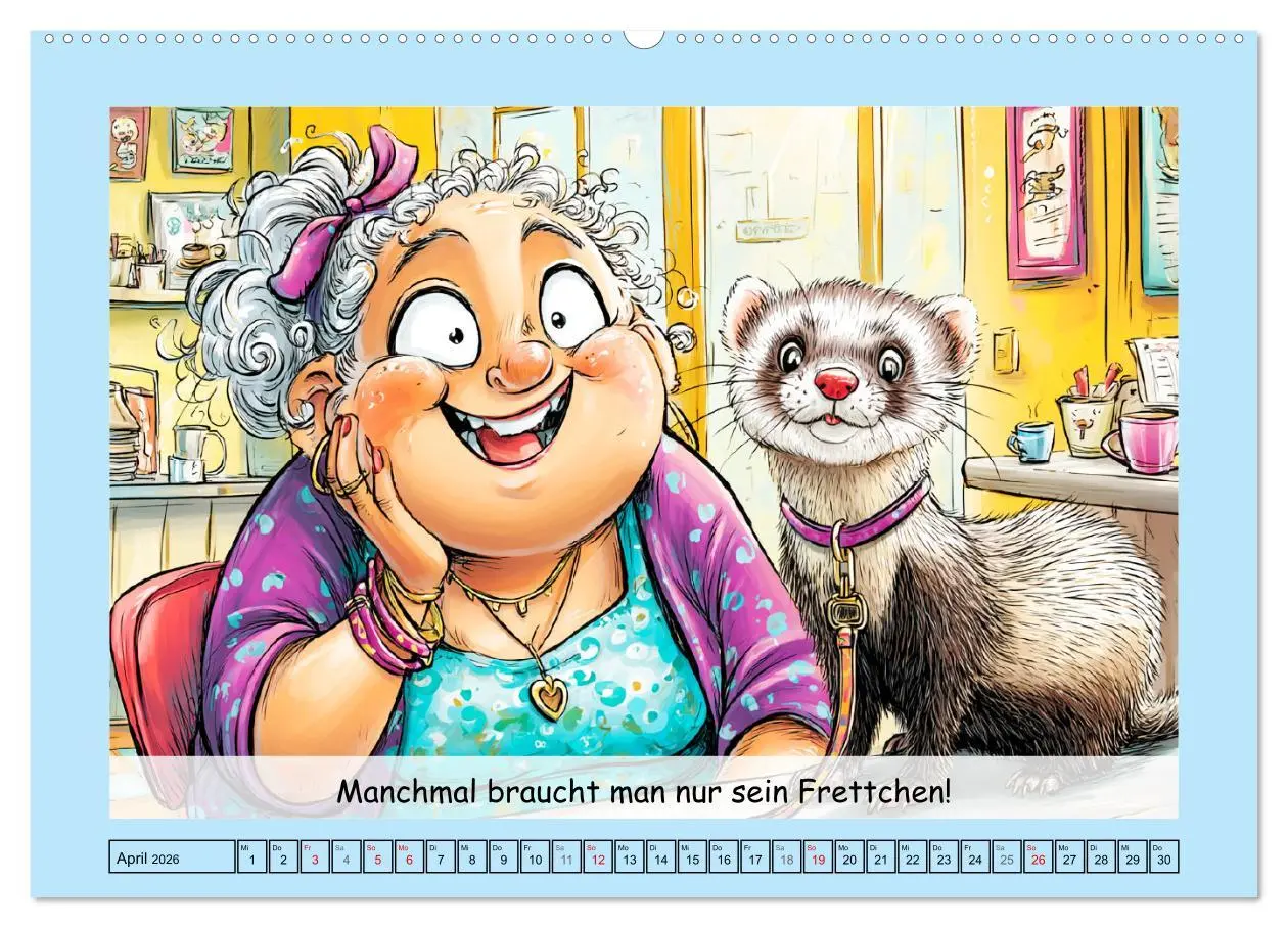 Bild: 9783516606645 | Frettchen. Lustige Cartoons und witzige Sprüche (hochwertiger...