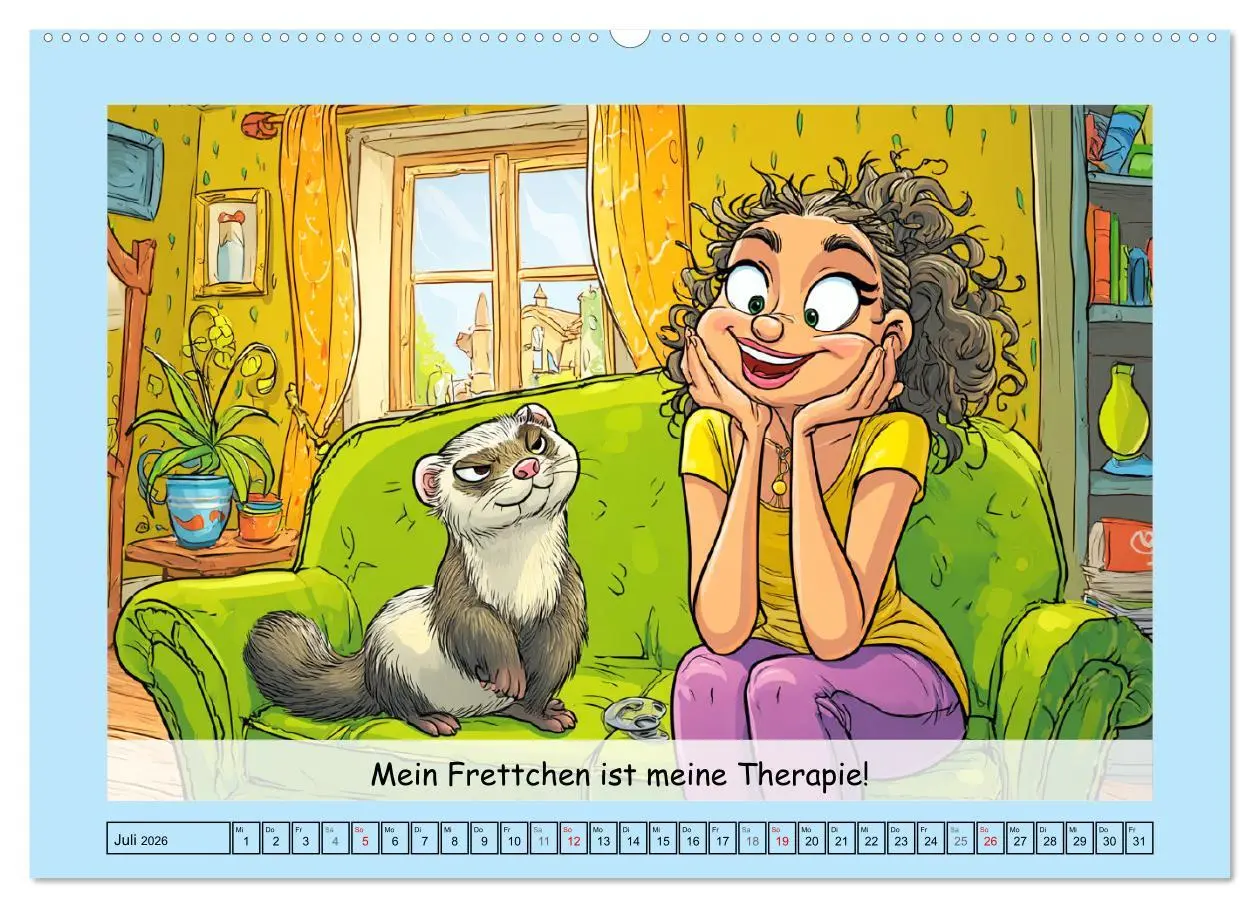 Bild: 9783516606645 | Frettchen. Lustige Cartoons und witzige Sprüche (hochwertiger...