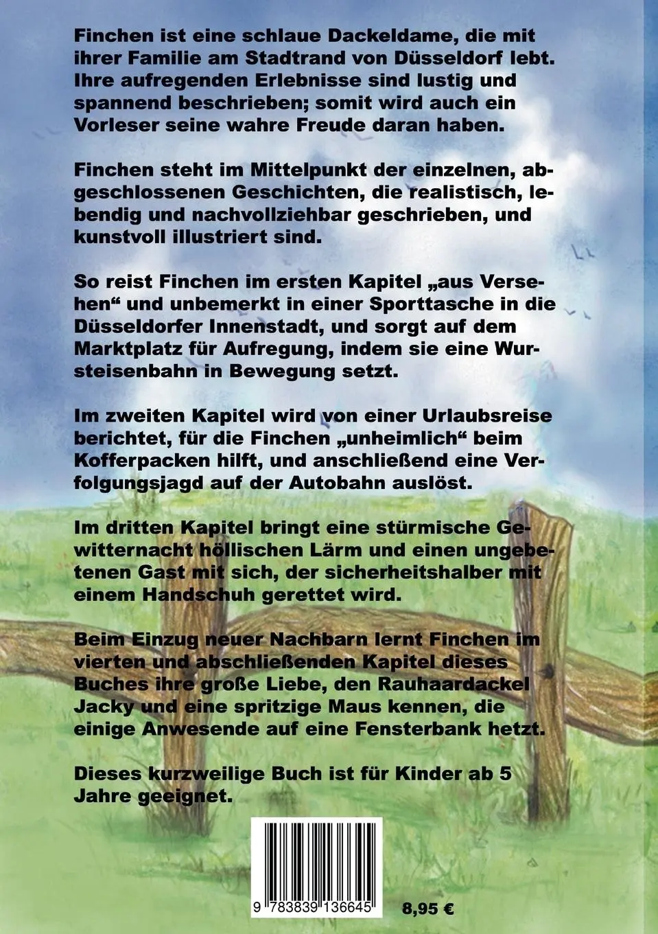 Rückseite: 9783839136645 | Finchen - Ein aufregendes Hundeleben | Petra Gutkin | Taschenbuch