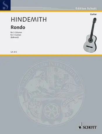 Cover: 9790001096645 | Rondo | Paul Hindemith | Partitur | Schott Music | EAN 9790001096645